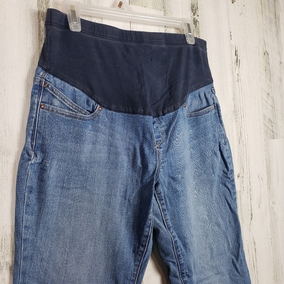 Old navy stretch maternity jeans size 10 short - Picture 2 of 10